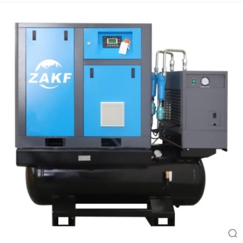 Integrated 15HP 11KW fixed speed screw air compressor With refrigerated air dryer
