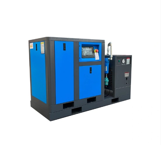 Combinatorial 10HP 7.5KW PM VSD screw air compressor with air dryer - Image 2